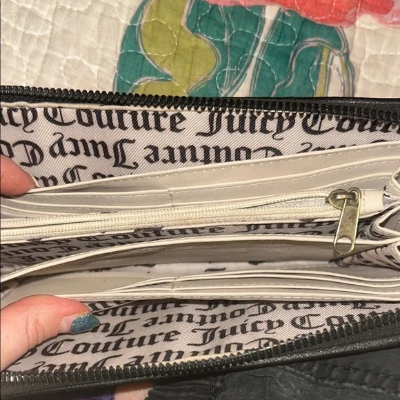 Juicy Couture Black Embossed Wallet - Picture 7 of 9